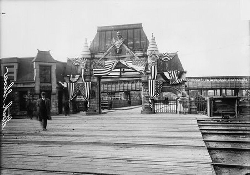 Stock Yard Gate, circa 1908 image. Click for full size.