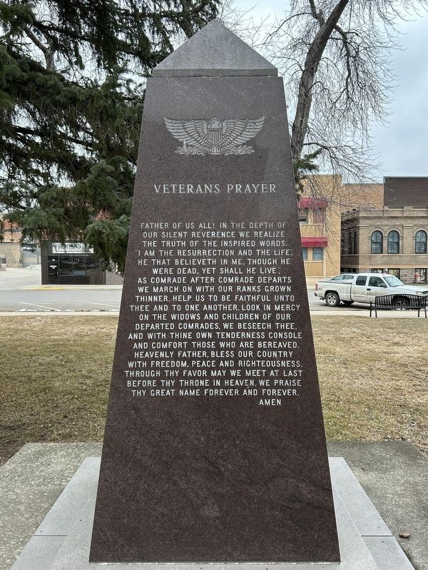 Codington County Veterans Memorial, south side image. Click for full size.