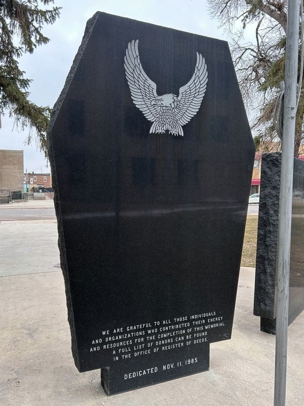 Codington County Vietnam Veterans Memorial Marker, Side Two. Click for full size. Codington County Vietnam Veterans Memorial Marker, Side Two image. Click for full size.