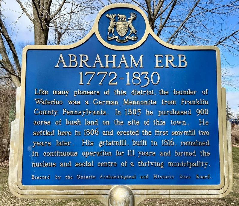 Abraham Erb Marker image. Click for full size.