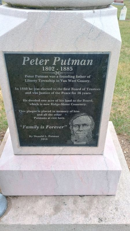 Peter Putman Marker image. Click for full size.