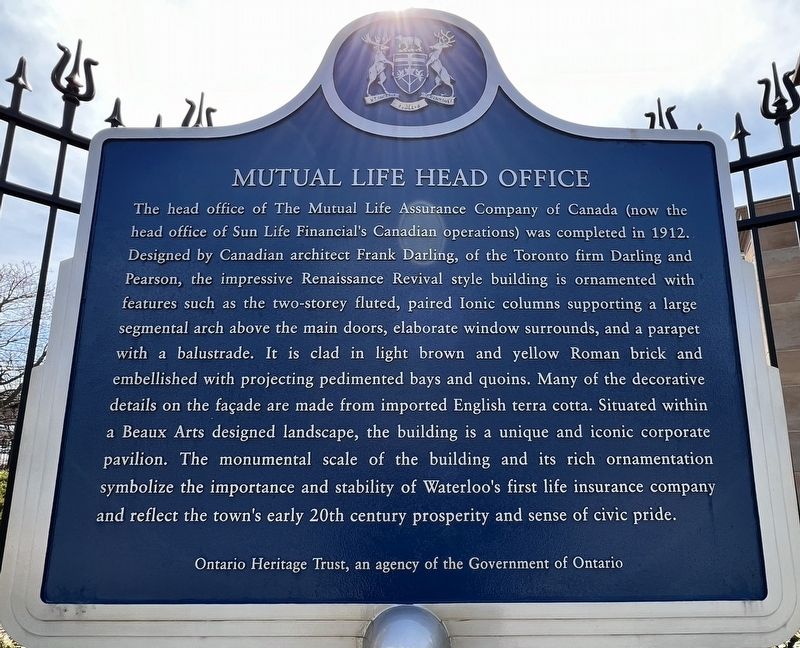 Mutual Life Head Office Marker image. Click for full size.