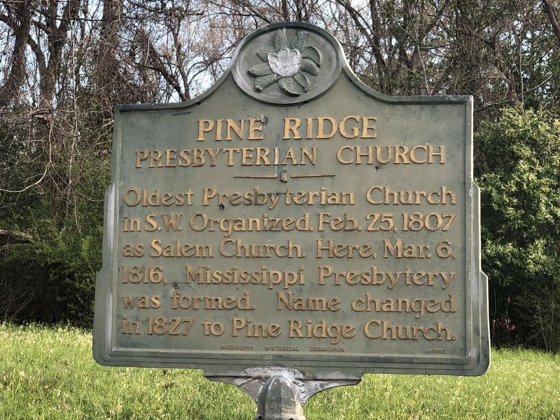 Pine Ridge Presbyterian Church Marker image. Click for full size.