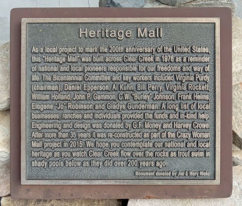 Heritage Mall Marker. Click for full size. Heritage Mall Marker image. Click for full size.