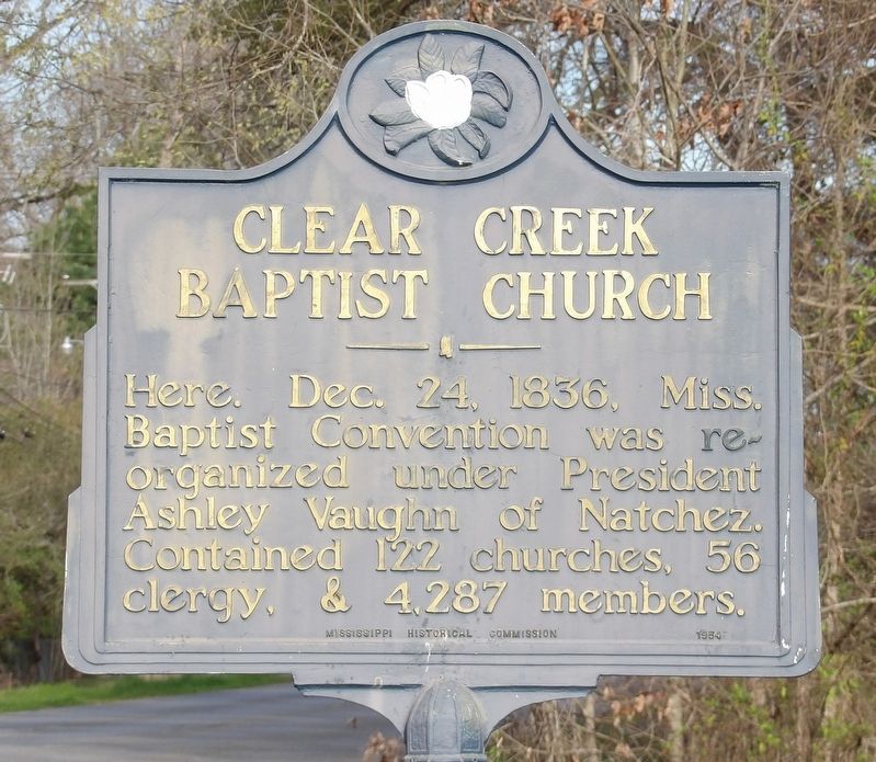 Clear Creek Baptist Church Marker image. Click for full size.