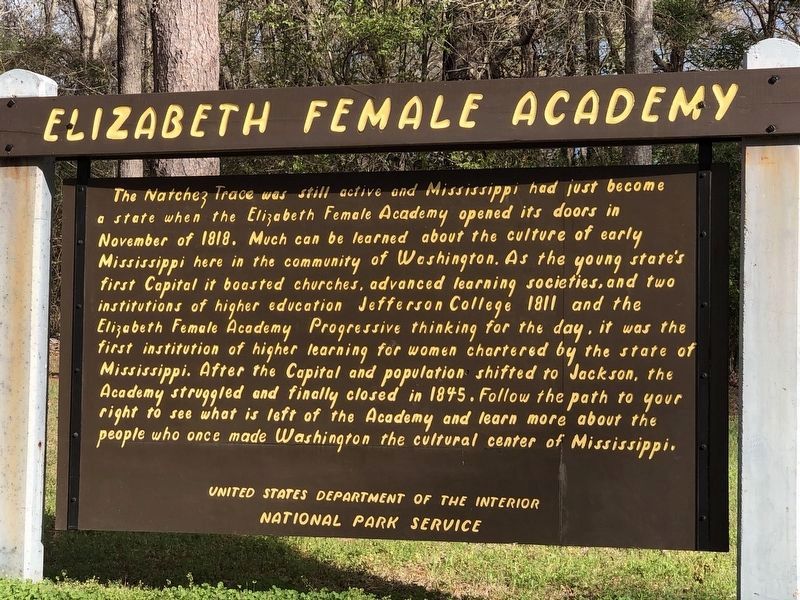 Elizabeth Female Academy Marker. Click for full size. Elizabeth Female Academy Marker image. Click for full size.