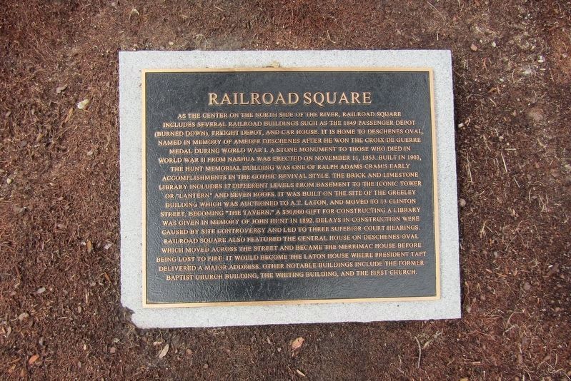 Railroad Square Marker image. Click for full size.