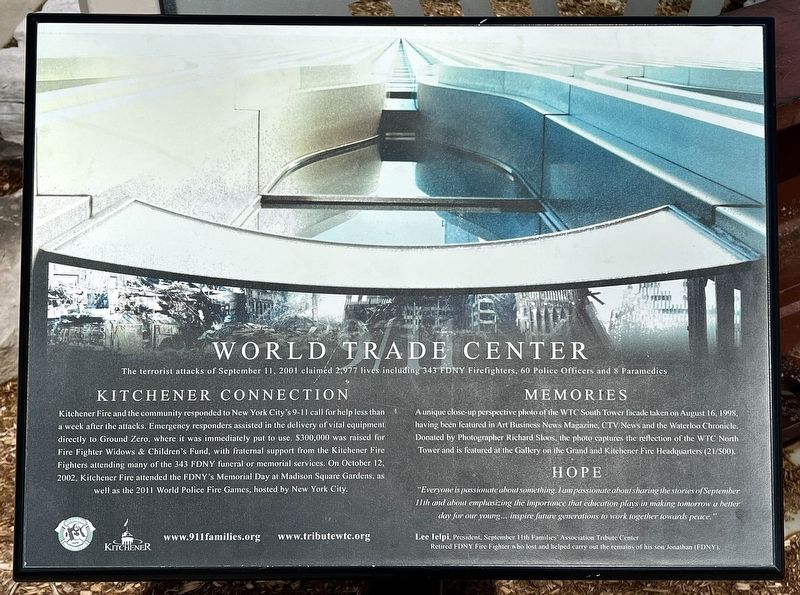 World Trade Center Marker. Click for full size. World Trade Center Marker image. Click for full size.