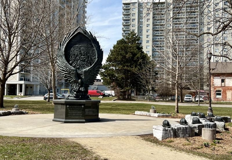 Kitchener Firefighters Memorial. Click for full size. Kitchener Firefighters Memorial image. Click for full size.