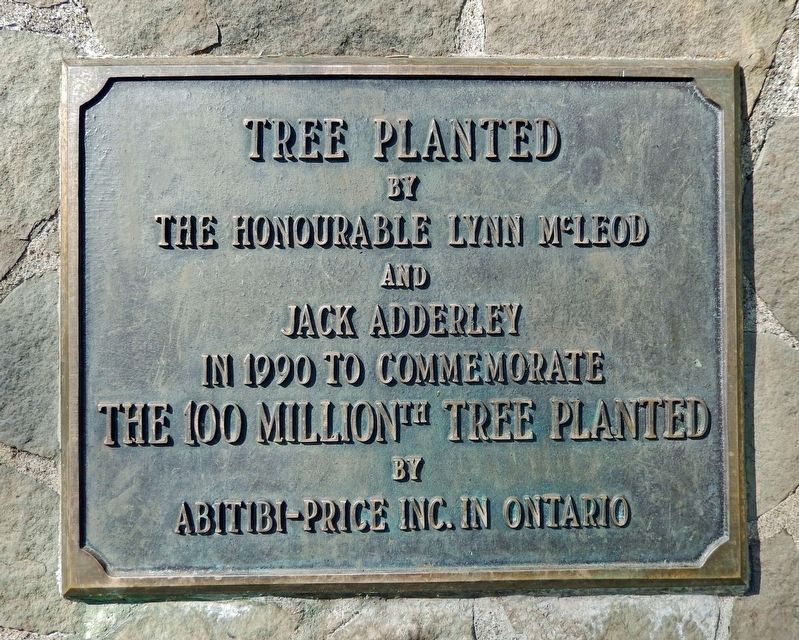 Commemorating the 100 Millionth Tree Planted Marker image. Click for full size.