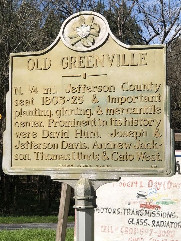 Old Greenville Marker image. Click for full size.