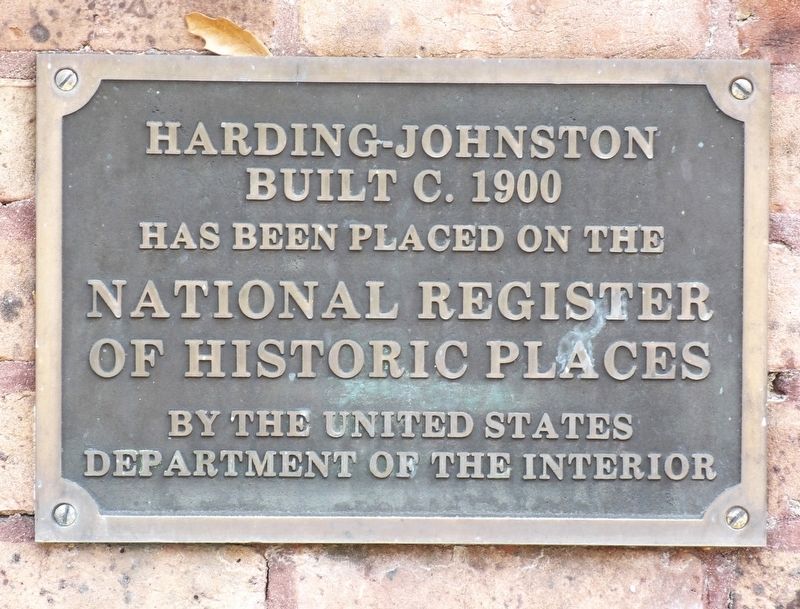 Harding-Johnston Marker. Click for full size. Harding-Johnston Marker image. Click for full size.