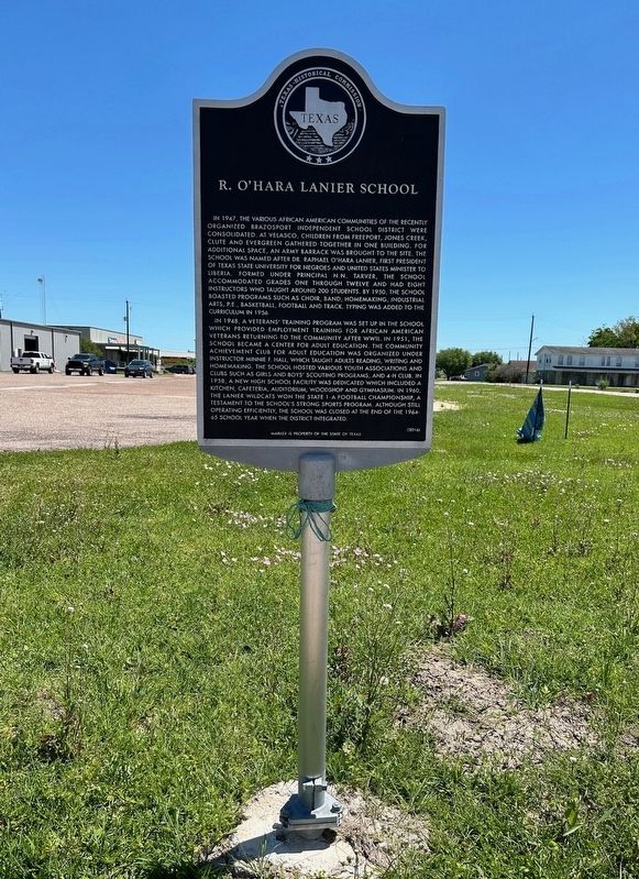 R. O'Hara Lanier School Marker. Click for full size. R. O'Hara Lanier School Marker image. Click for full size.