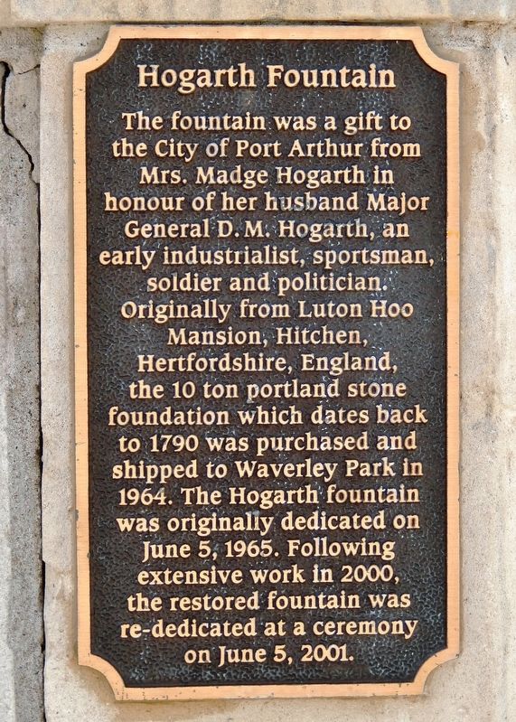 Hogarth Fountain Marker image. Click for full size.