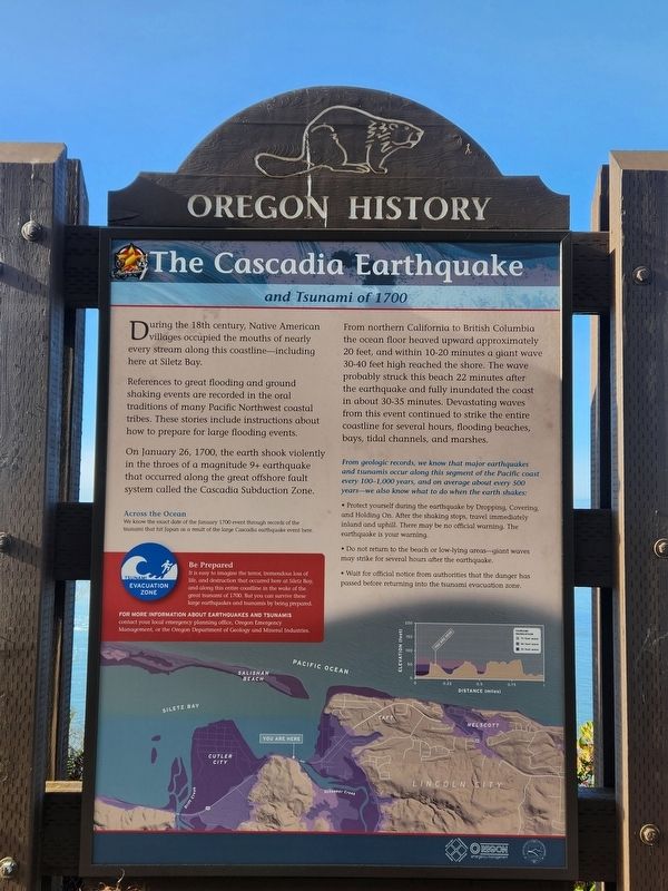 The Cascadia Earthquake Marker image. Click for full size.