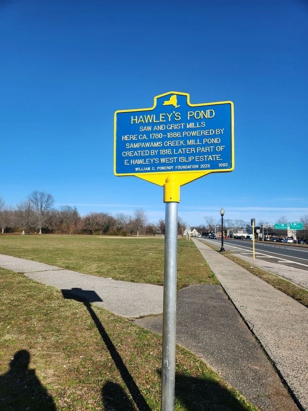 Hawley's Pond Marker image. Click for full size.