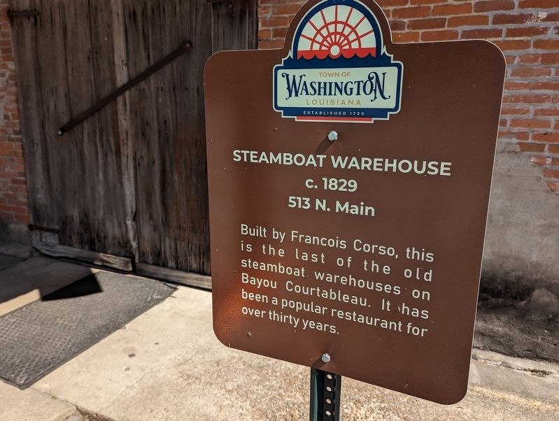 Steamboat Warehouse Marker. Click for full size. Steamboat Warehouse Marker image. Click for full size.