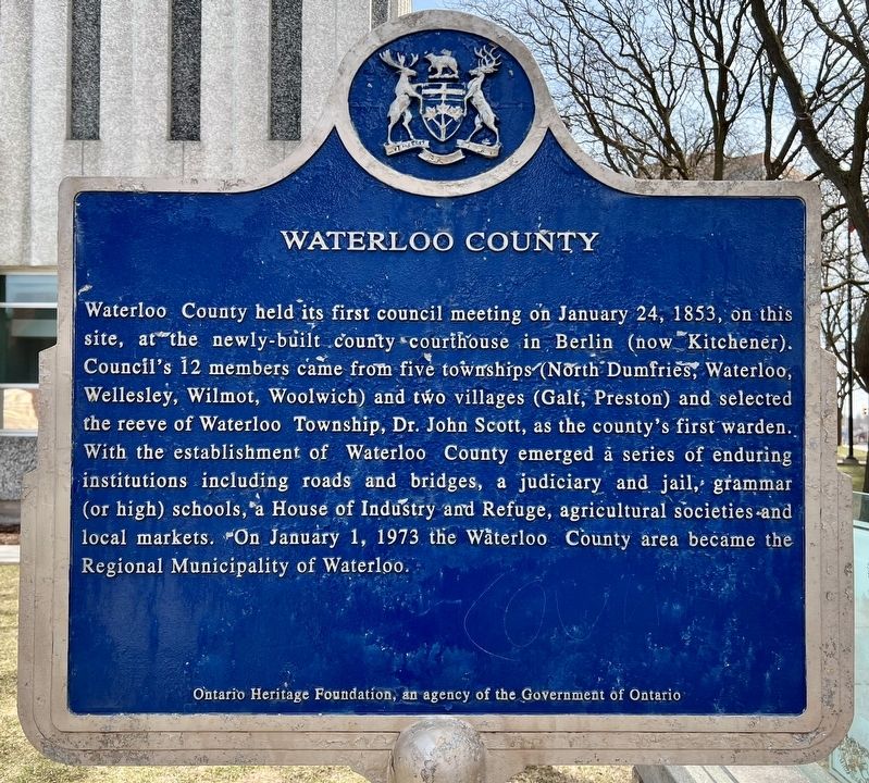Waterloo County Marker image. Click for full size.