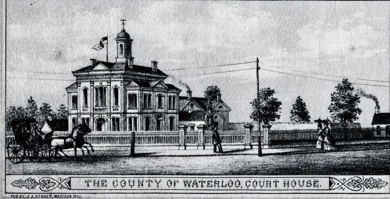The original 1853 Waterloo County Courthouse image. Click for full size.