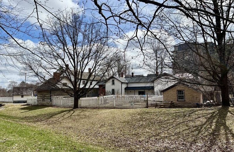The Joseph Schneider House, rear view, showing outbuildings image. Click for full size.