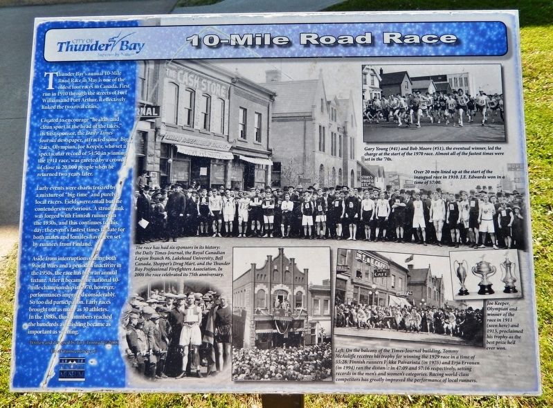 10-Mile Road Race Marker image. Click for full size.