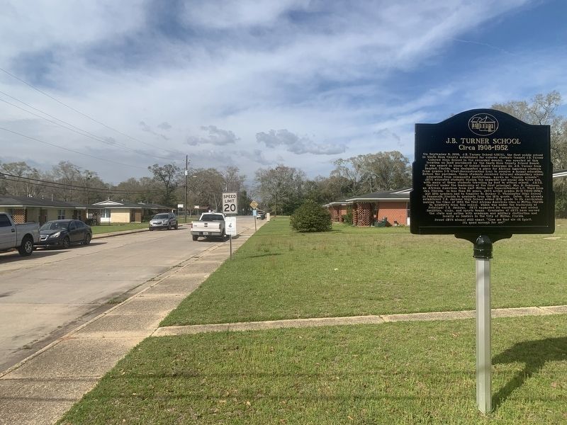 J.B. Turner School Marker. Click for full size. J.B. Turner School Marker image. Click for full size.
