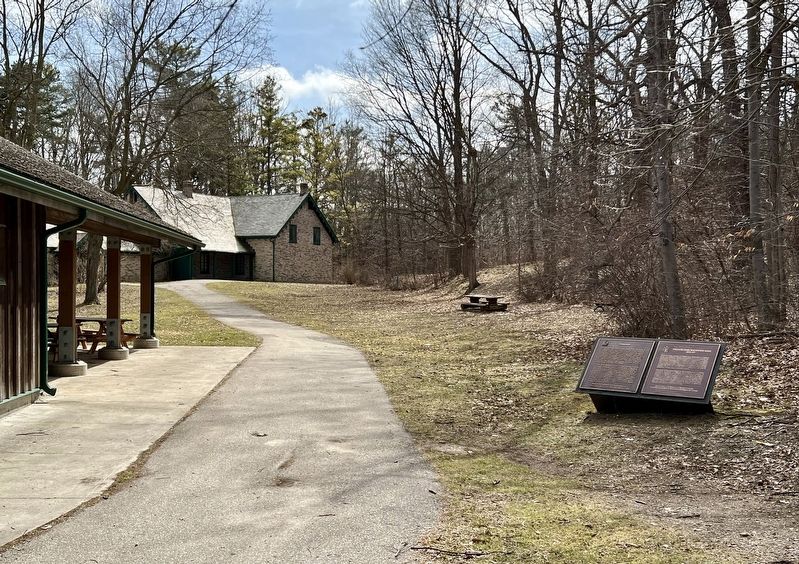 Woodside Marker (on the left). Click for full size. Woodside Marker (on the left) image. Click for full size.