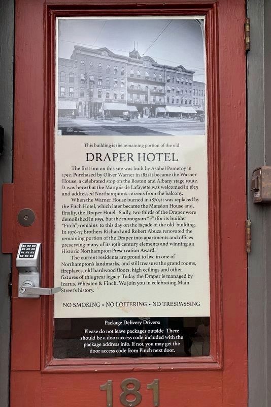 Draper Hotel Marker image. Click for full size.