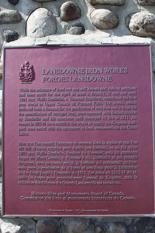Lansdowne Iron Works Marker image. Click for full size.