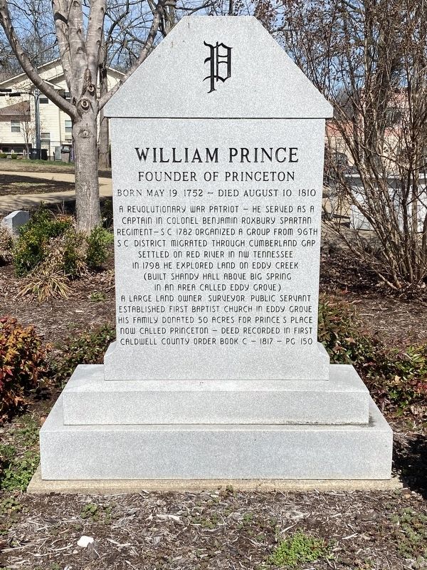 William Prince Marker. Click for full size. William Prince Marker image. Click for full size.