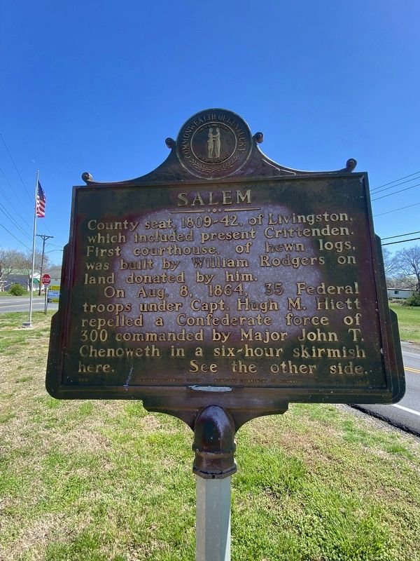 Life of a County / Salem Marker image. Click for full size.