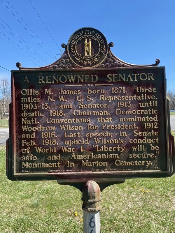 A Renowned Senator Marker image. Click for full size.