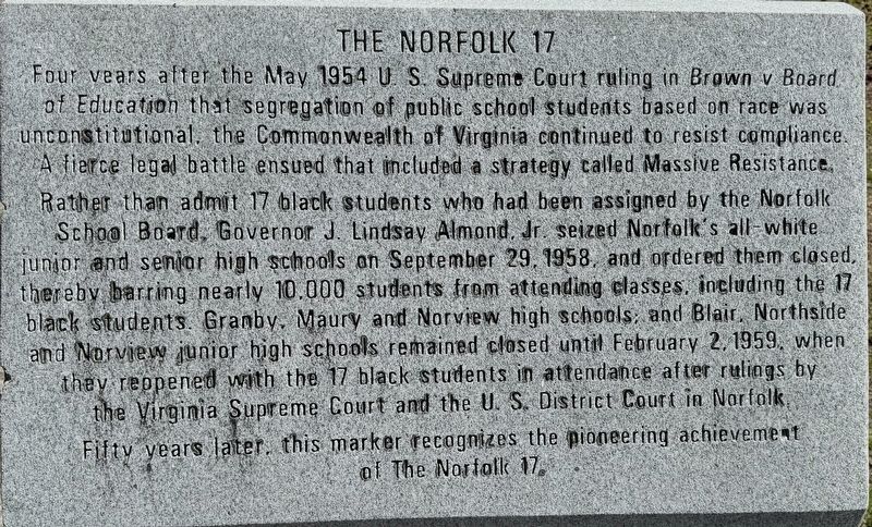 The Norfolk 17 Marker (top) image. Click for full size.