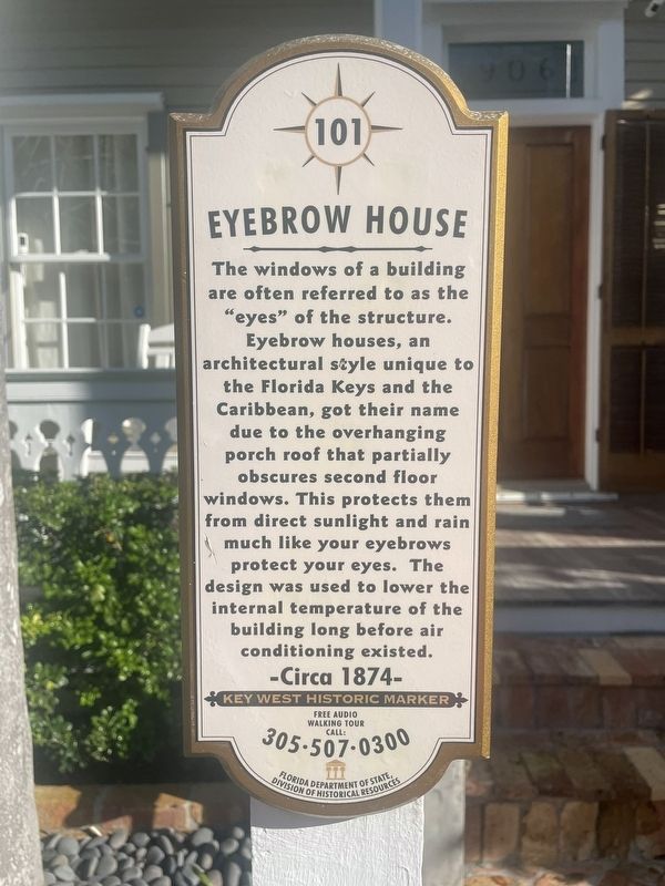Eyebrow House Marker image. Click for full size.