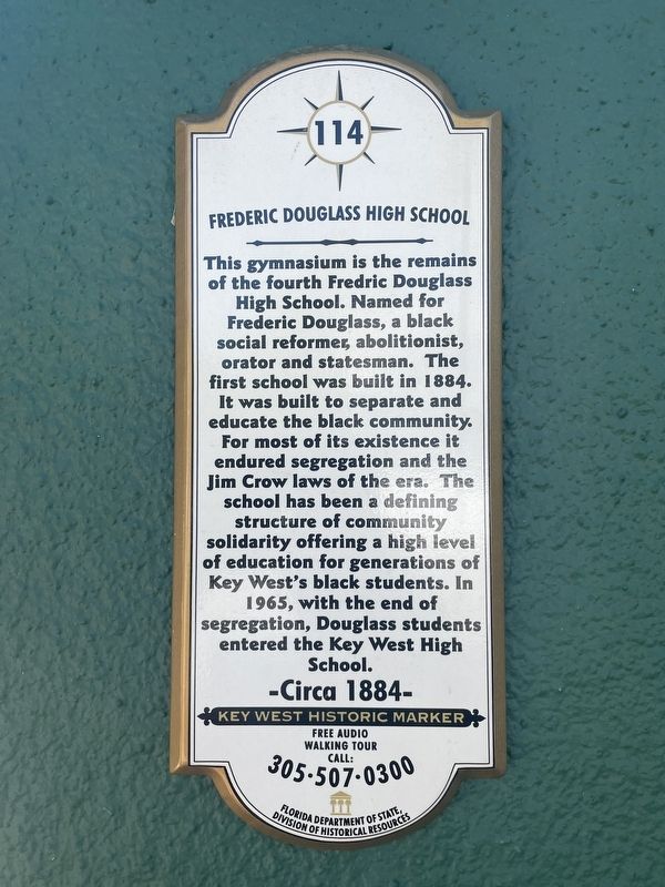 Frederic Douglass High School Marker image. Click for full size.