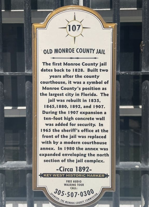 Old Monroe County Jail Marker. Click for full size. Old Monroe County Jail Marker image. Click for full size.