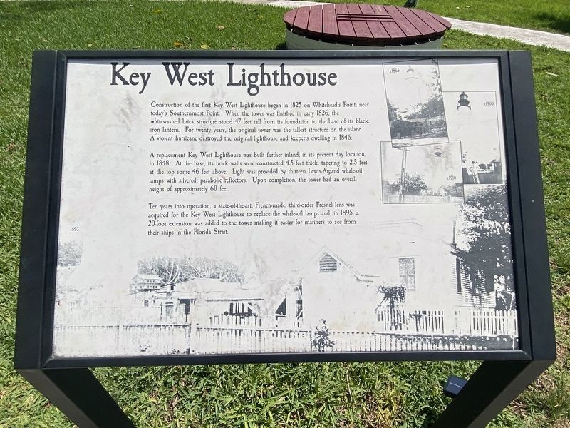 Key West Lighthouse Marker image. Click for full size.