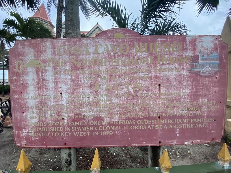 Casa Cayo Hueso Marker. Click for full size. Casa Cayo Hueso Marker image. Click for full size.
