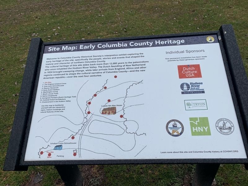 Early Columbia County Heritage Marker image. Click for full size.