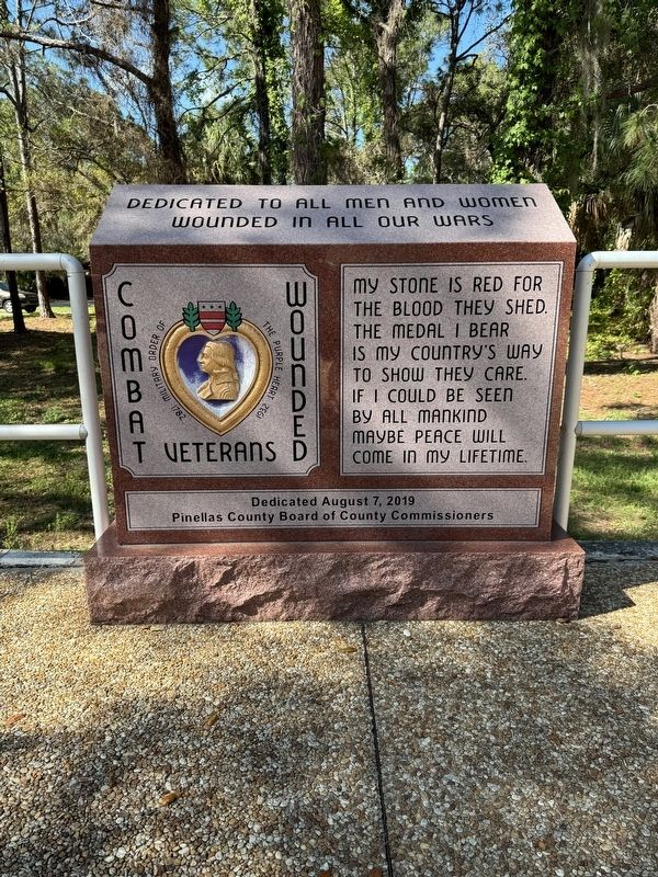 Combat Wounded Veterans Marker. Click for full size. Combat Wounded Veterans Marker image. Click for full size.