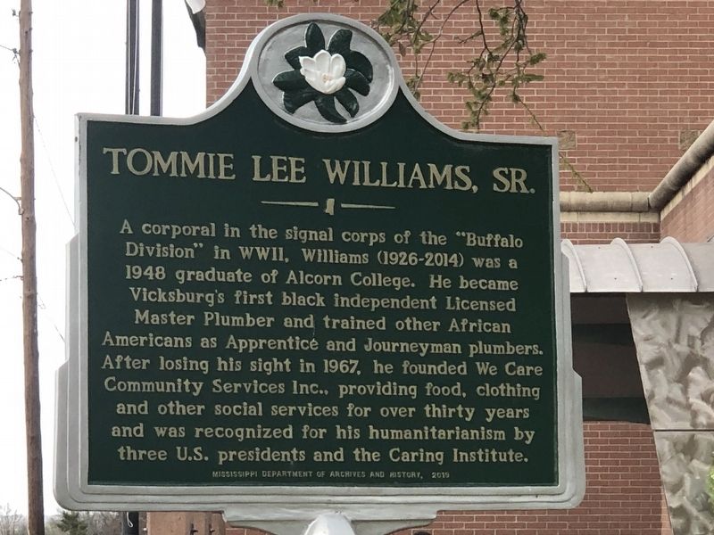 Tommie Lee Williams, Sr. Marker image. Click for full size.