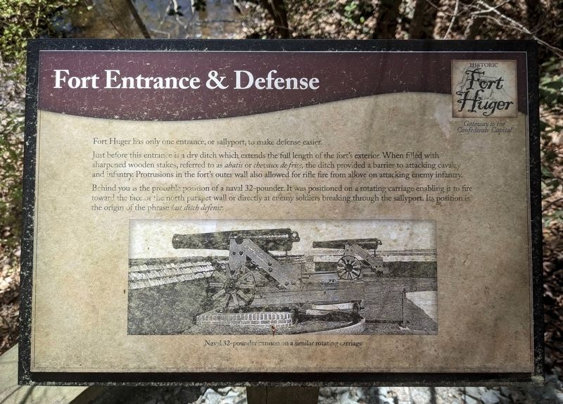 Fort Entrance & Defense Marker image. Click for full size.