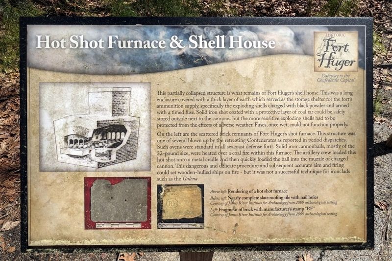 Hot Shot Furnace & Shell House Marker image. Click for full size.
