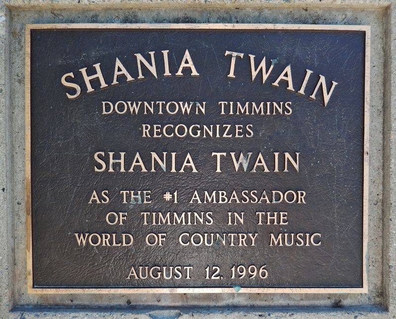 Shania Twain Marker. Click for full size. Shania Twain Marker image. Click for full size.