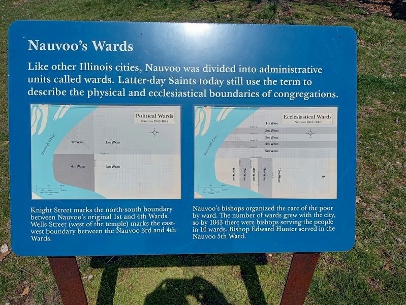 Nauvoo's Wards Marker image. Click for full size.