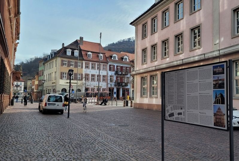 The view of the Heidelberg Chronik / Heidelberg Chronicle Marker along the street. Click for full size. The view of the Heidelberg Chronik / Heidelberg Chronicle Marker along the street image. Click for full size.