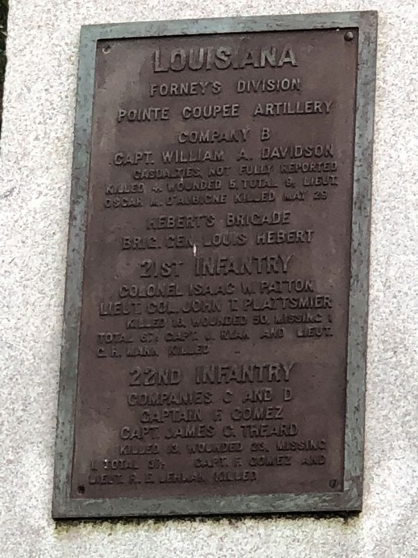 Louisiana Marker. Click for full size. Louisiana Marker image. Click for full size.