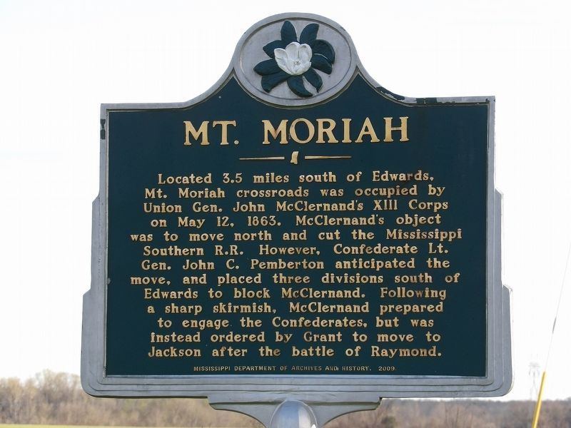Mt. Moriah Marker image. Click for full size.