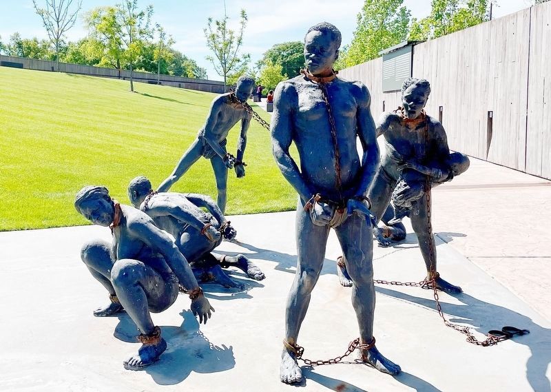 The Transatlantic Slave Trade statues. image. Click for full size.