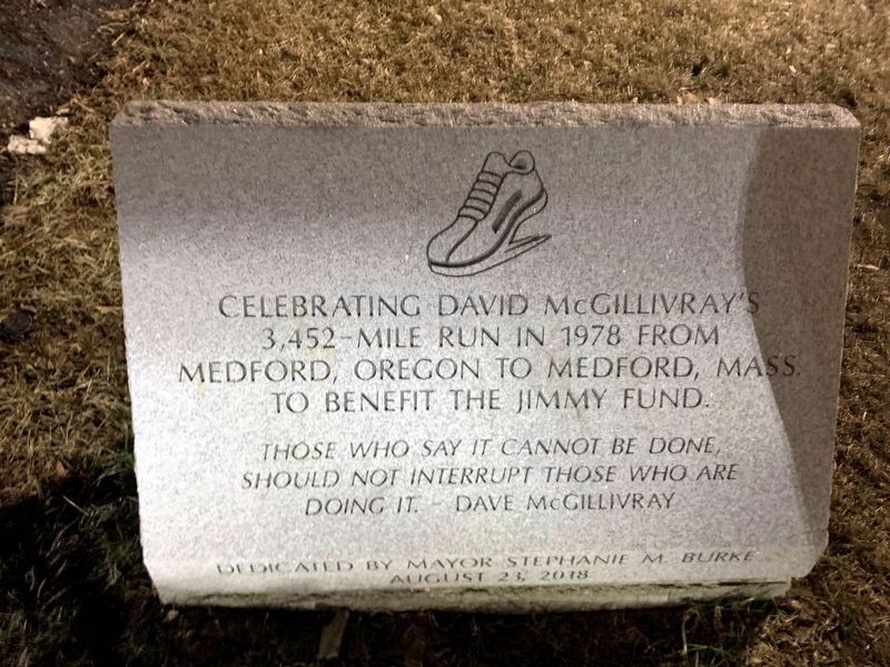 David McGillyray's 3,452-Mile Run Marker image. Click for full size.